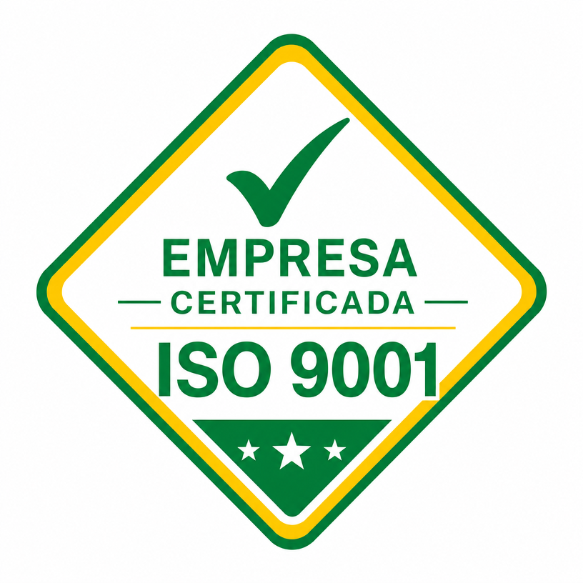 Selo de empresa certificada ISO 9001